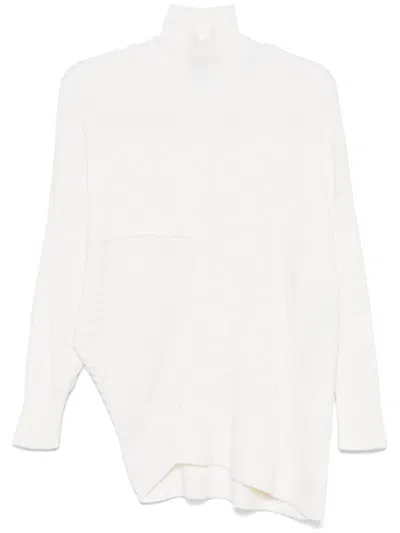Armani Exchange Panelled Sweater In White