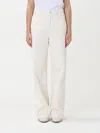 Armani Exchange Pants  Woman Color Yellow Cream In Yellow Cream