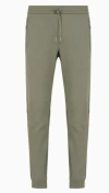 Armani Exchange Soft Yarn Jogger Pants With Logo In Light Green