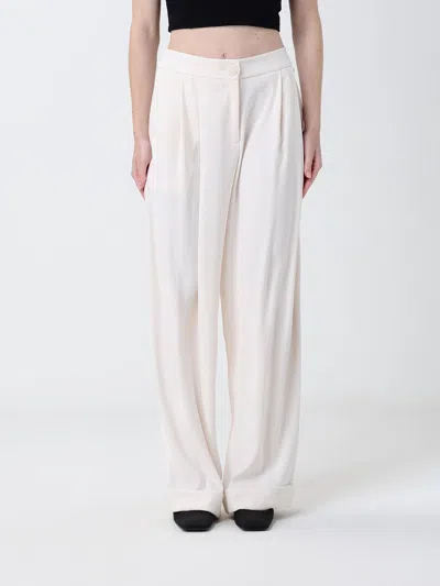 Armani Exchange Pants  Woman Color Yellow Cream In White