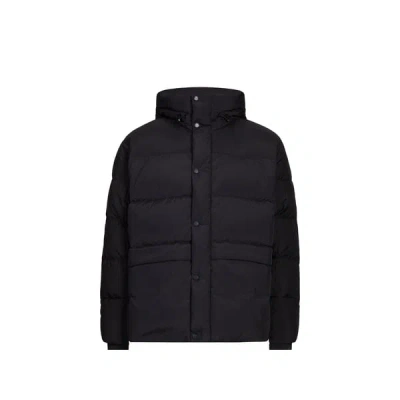 Armani Exchange Parka Matelassée À Capuche In Black