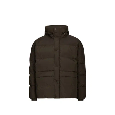 Armani Exchange Parka Matelassée À Capuche In Brown