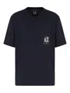 Armani Exchange Patch-pocket Logo-print T-shirt In Black