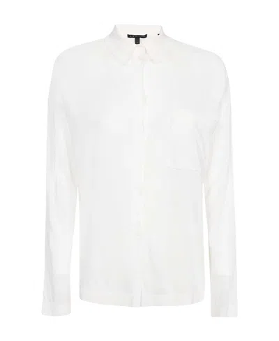 Armani Exchange Patch-pocket Long-sleeved Shirt In White