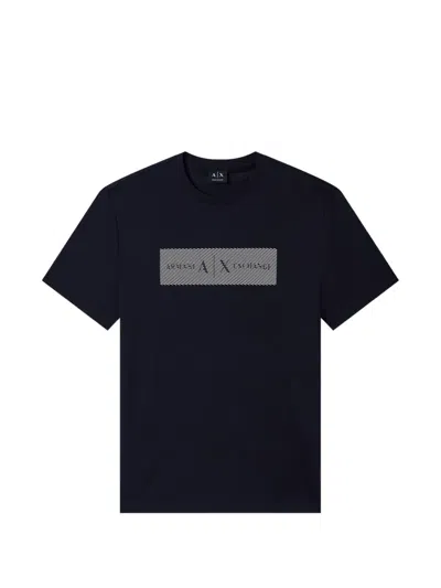 Armani Exchange Pattern T-shirt In Black
