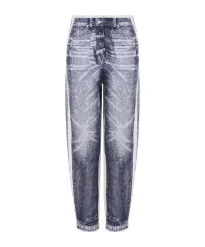 Armani Exchange Patterned Casual Pants In Multicolor