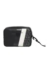 Armani Exchange Patterned Clutch In Black