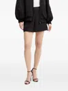 Armani Exchange Patterned Mini Skirt In Black