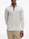 Armani Exchange Patterned Shirt In White