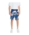 Armani Exchange Blue Cotton Short In Blue