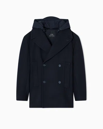 Armani Exchange Peacoats In Blue