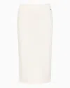 Armani Exchange Official Store Midi Skirts In White