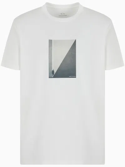 Armani Exchange Photograph-print T-shirt In White