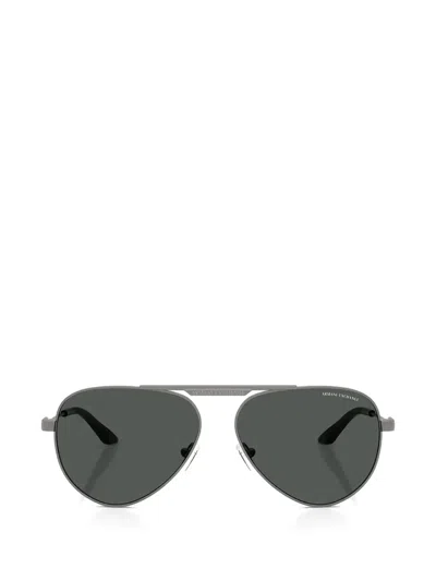 Armani Exchange Pilot-frame Double-bridge Sunglasses