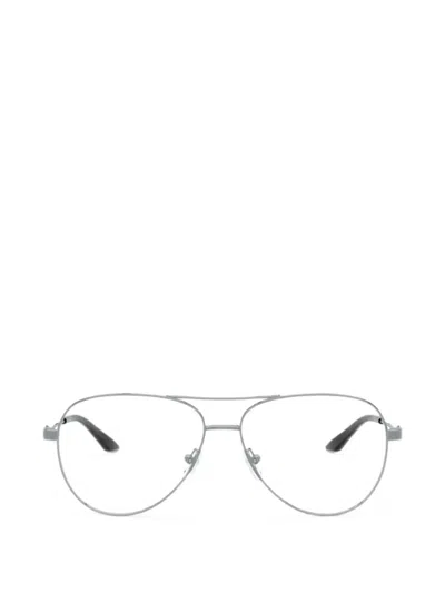 Armani Exchange Pilot-frame Glasses In Grau