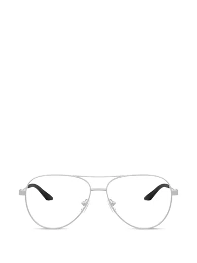 Armani Exchange Pilot-frame Glasses In Silber