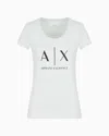 Armani Exchange Pima Cotton Print Long Sleeve T-shirt In Blue