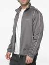 Armani Exchange Piped-trim Zip-up Jacket In Gray