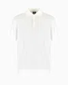 Armani Exchange Pique Polo Shirt With Contrasting Details In White