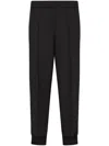 Armani Exchange Pleat-detail Drawstring Track Pants In Black