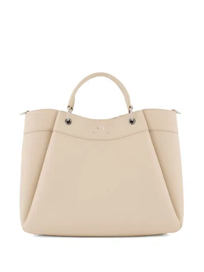 ARMANI EXCHANGE PLEAT-DETAIL TOTE BAG