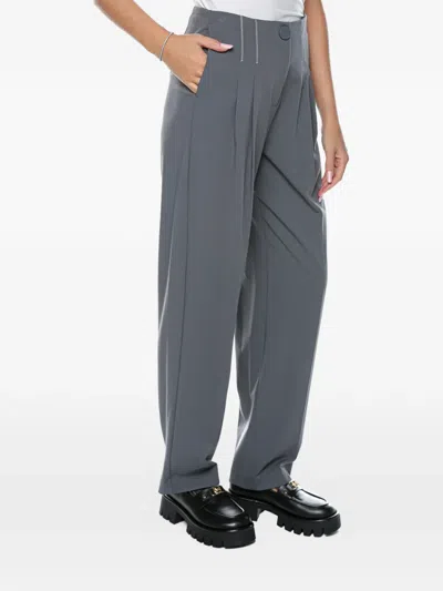 Armani Exchange Pleated Trousers In Black
