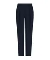 Armani Exchange Soft Trousers With Pleats In Black