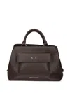 Armani Exchange Pocket-detail Tote Bag In Brown