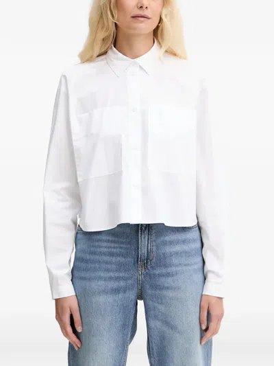 Armani Exchange Pocket Shirt In White