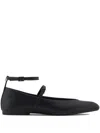 Armani Exchange Pointed-toe Ballerina Shoes