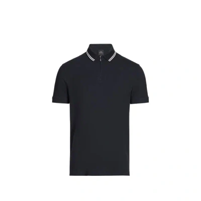 Armani Exchange Polo En Coton In Blue