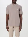 Armani Exchange Polo Shirt  Men Color Dove Grey In Neutral
