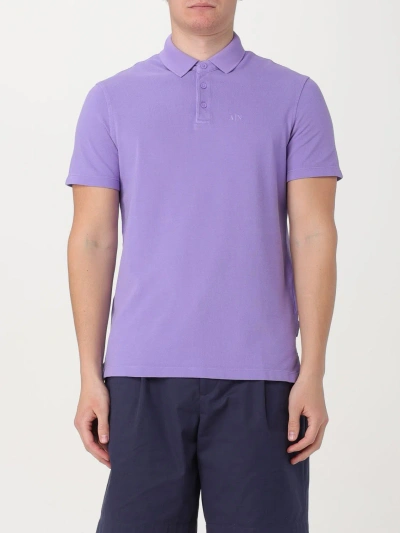 Armani Exchange Polo Shirt  Men Color Violet