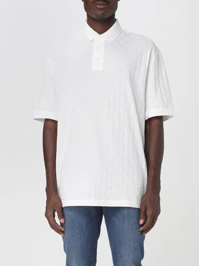 Armani Exchange Polo Shirt  Men Color White In White