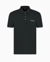 Armani Exchange Polo Shirt In Milan/new York Jersey In Green