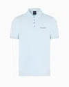 Armani Exchange Polo Shirt In Milan/new York Jersey In Blue