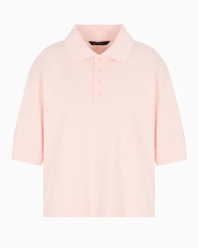 Armani Exchange Polo Shirts In Pink