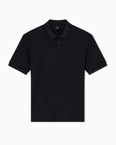 Armani Exchange Polo Shirts In Black