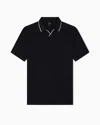 Armani Exchange Polo Shirts In Black