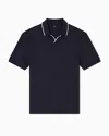 Armani Exchange Polo Shirts In Blue