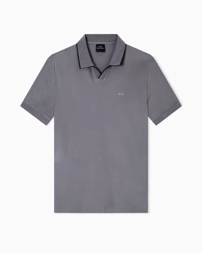 Armani Exchange Polo Shirts In Gray