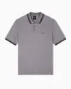 Armani Exchange Polo Shirts In Gray