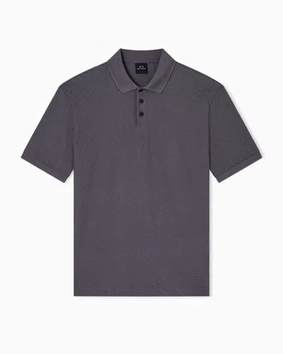 Armani Exchange Polo Shirts In Purple