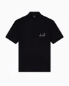 Armani Exchange Polo Shirts In Black
