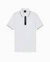 Armani Exchange Short Sleeved Polo White In White
