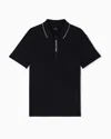 Armani Exchange Polo Shirts In Black