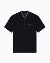Armani Exchange Polo Shirts In Black