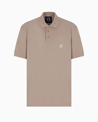 Armani Exchange Polo Shirts In Beige