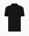 Armani Exchange Polo Shirts In Black