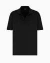 Armani Exchange Polo Shirts In Black